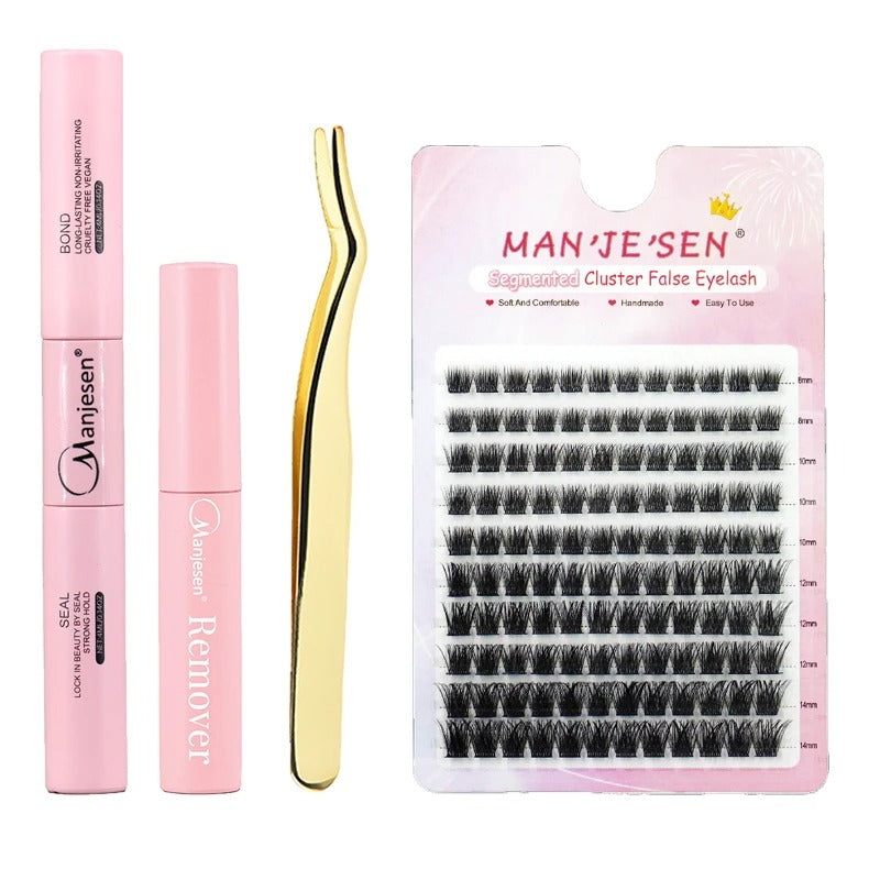 Extensions de cils DIY | 120 clusters, seal & bond, dissolvant et pince à épiler