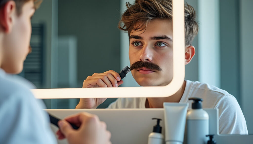 découvrez nos conseils pratiques pour bien faire pousser votre moustache d'adolescent et l'entretenir au mieux, pour un style soigné et naturel.