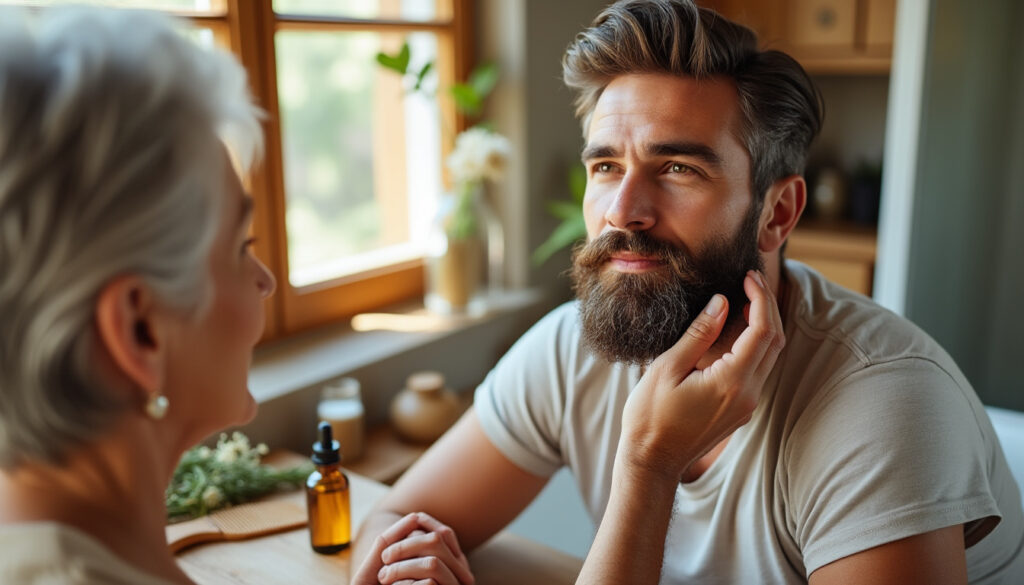 découvrez des remèdes de grand-mère naturels et efficaces pour adoucir votre barbe, nourrir les poils et retrouver une barbe douce au quotidien.