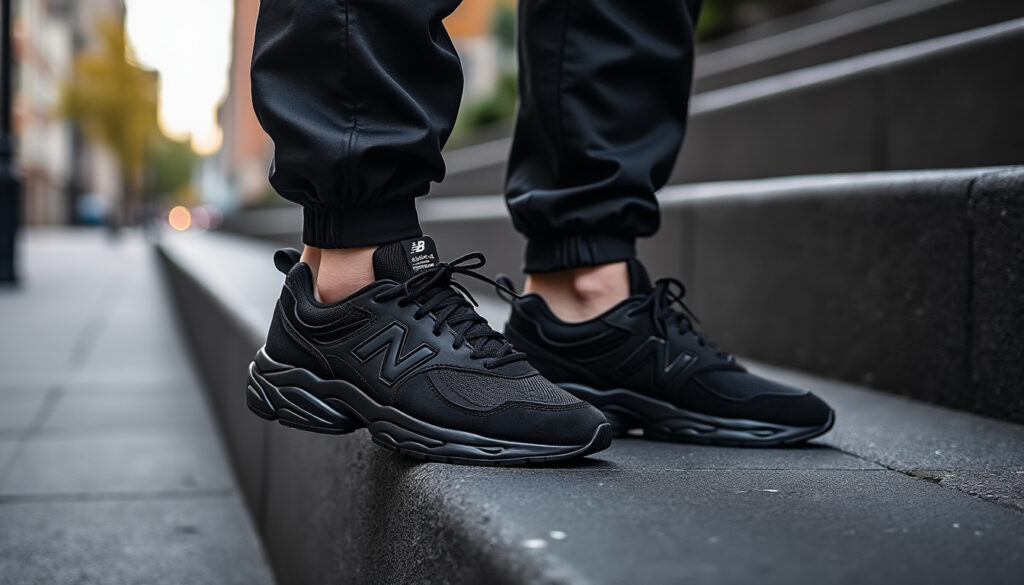 découvrez les new balance 9060 triple black : un confort remarquable et un style urbain affirmé pour compléter toutes vos tenues.