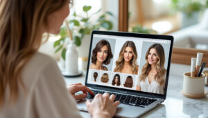 essayez gratuitement un simulateur de coiffure en ligne, sans téléchargement. testez facilement et rapidement de nouvelles coupes et styles.